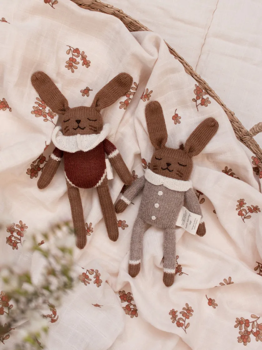 Bunny Soft Toy - Oat Jumpsuit