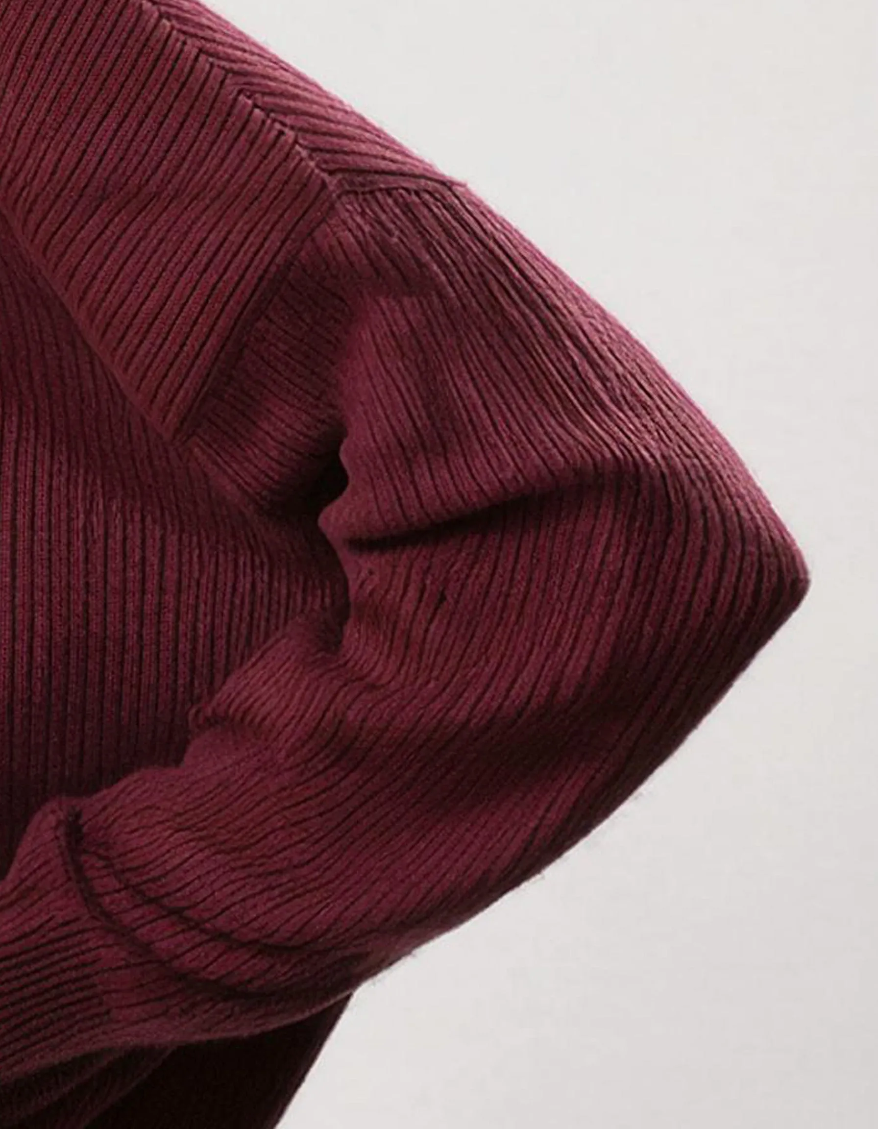 Burgundy Warm Knit Turtleneck