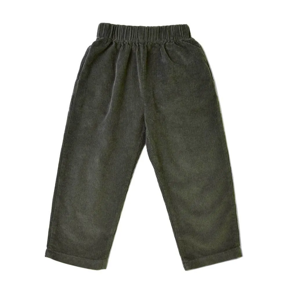 Corduroy Ankle Pants, Sage