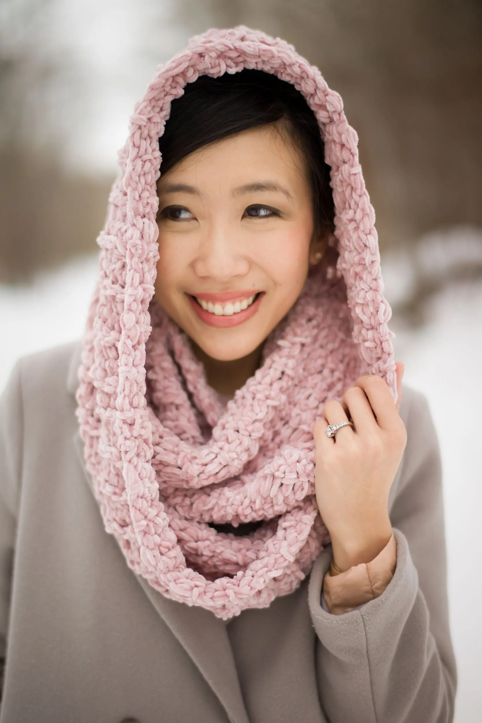 Crochet Kit - Velvet Ribbed Cowl