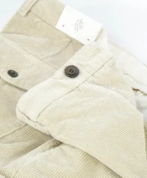 ELEVENTY - Cotton Sand Corduroy Flat Front Casual/Dress Pants- 40W