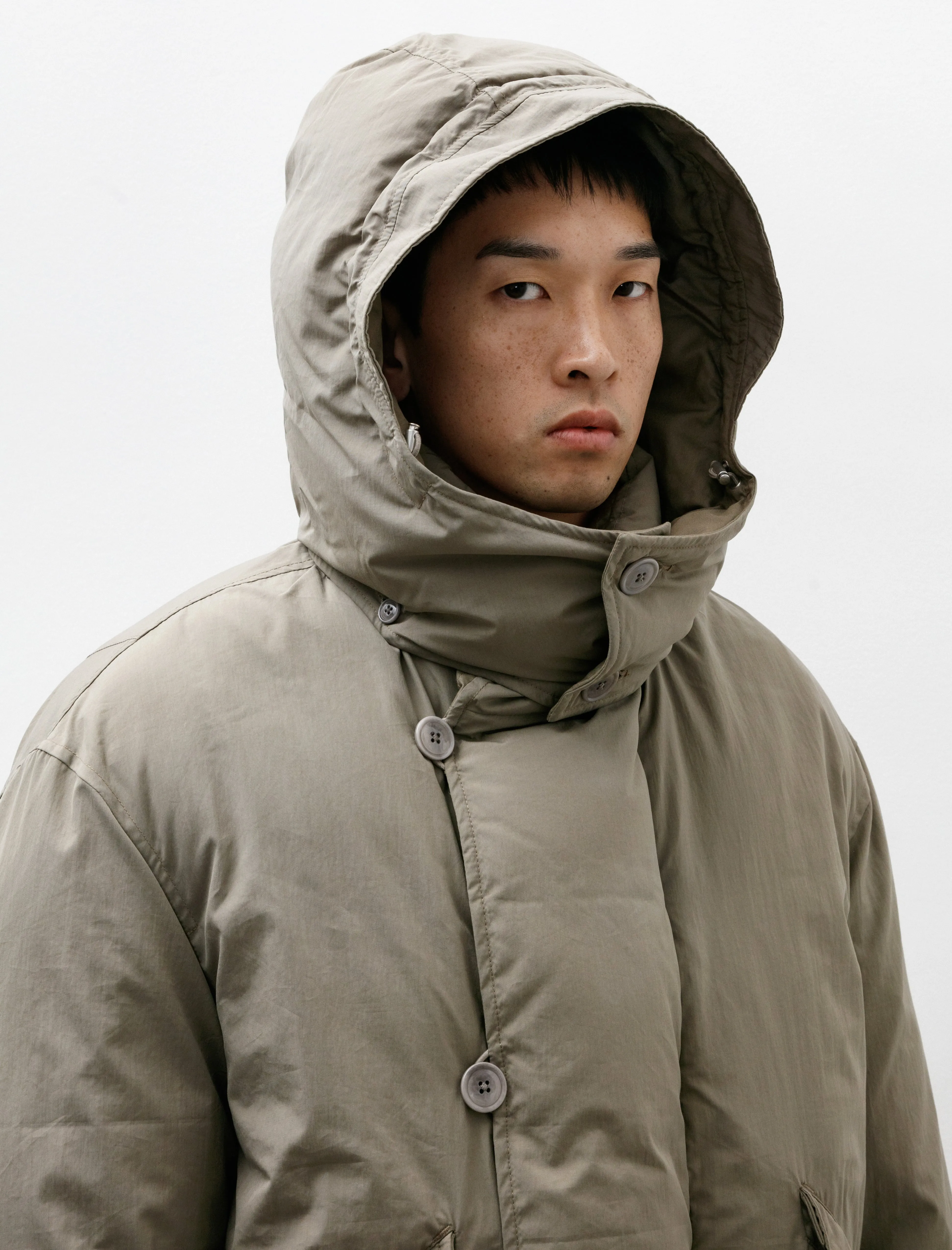 Hooded Puffer Blouson Desert Sage