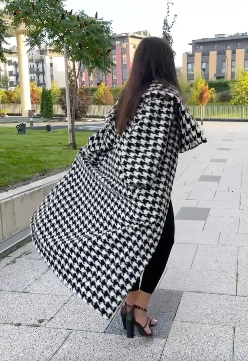 Houndstooth Winter Coat OFELIA