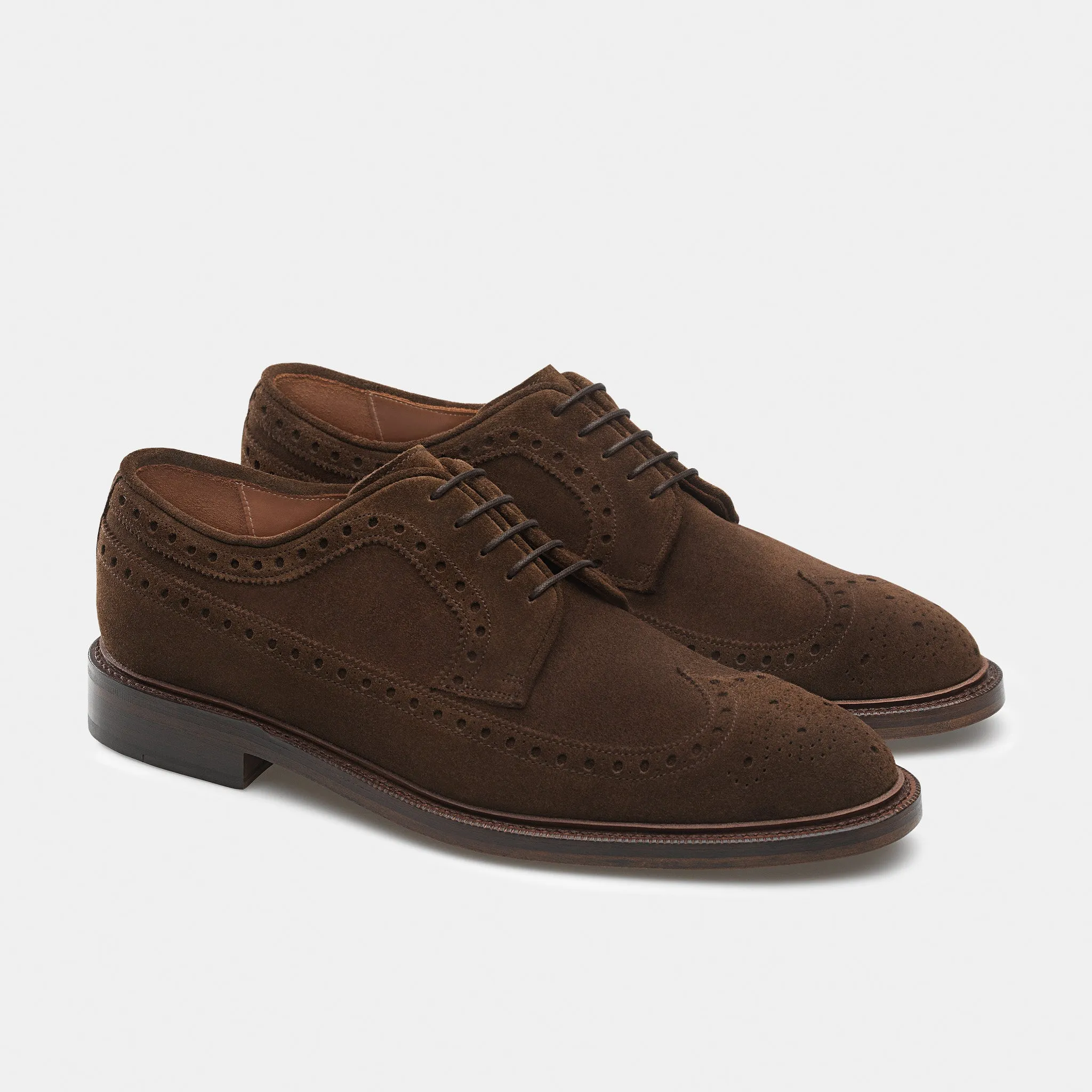 Jermyn Longwing Derby Brown Suede