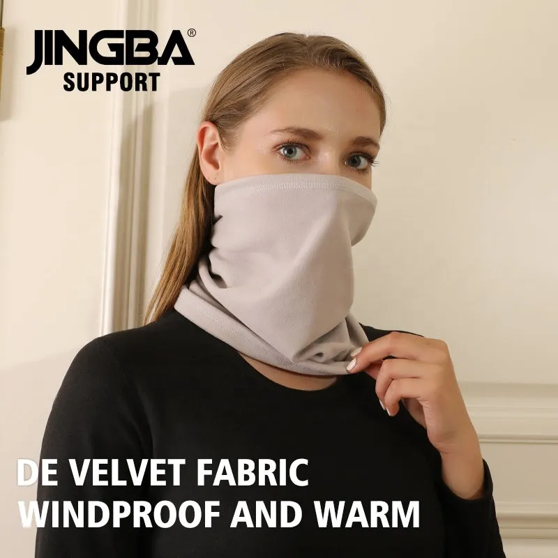 JINGBA SUPPORT 7255 adjustable unisex multi-functional thermal warm windproof de velvet neck gaiter face ear neck protector