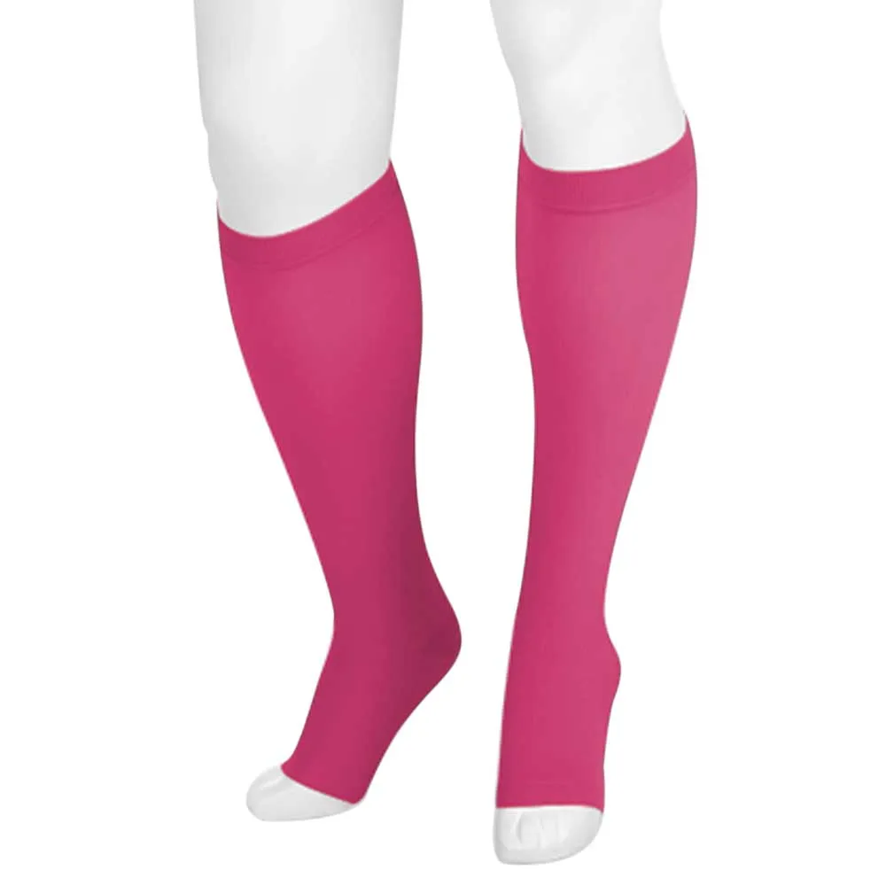 Juzo Soft 2000 Trend Colors Open Toe Knee Highs 15-20 mmHg