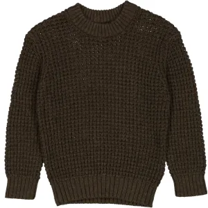 Knit Pullover Charlie - brown melange