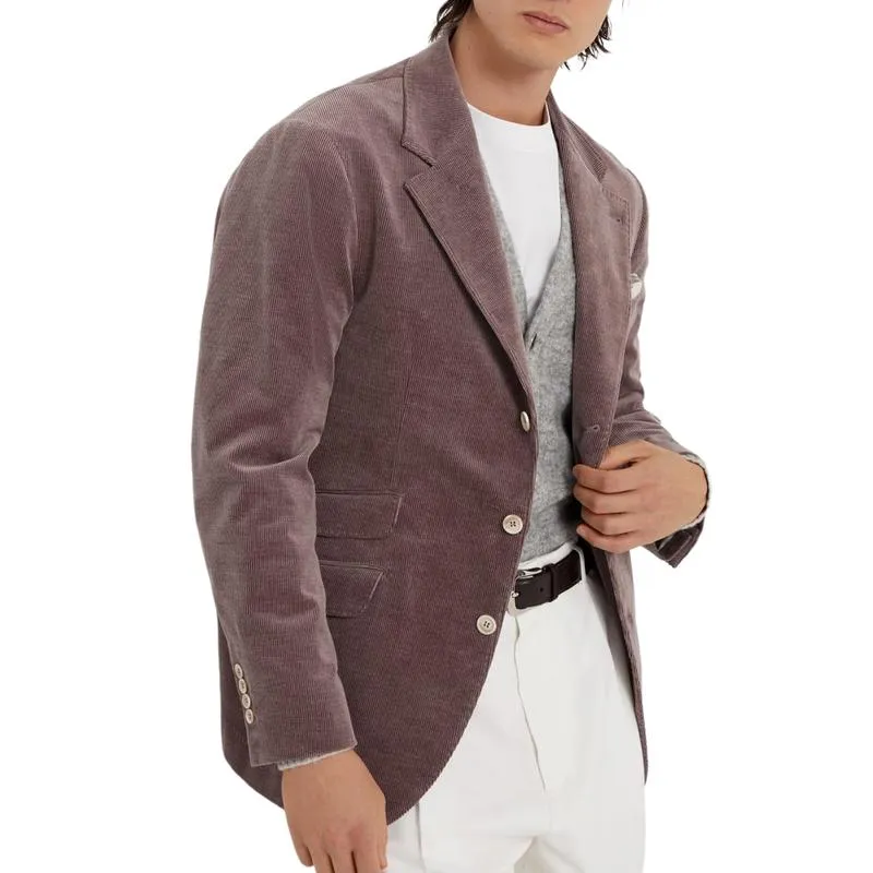 Men's Stylish Corduroy Blazer 81294566F