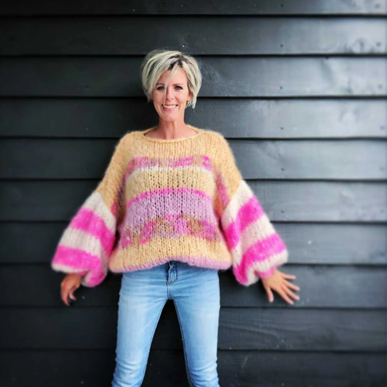 MYPZ Chunky Mohair pullover Soft Love