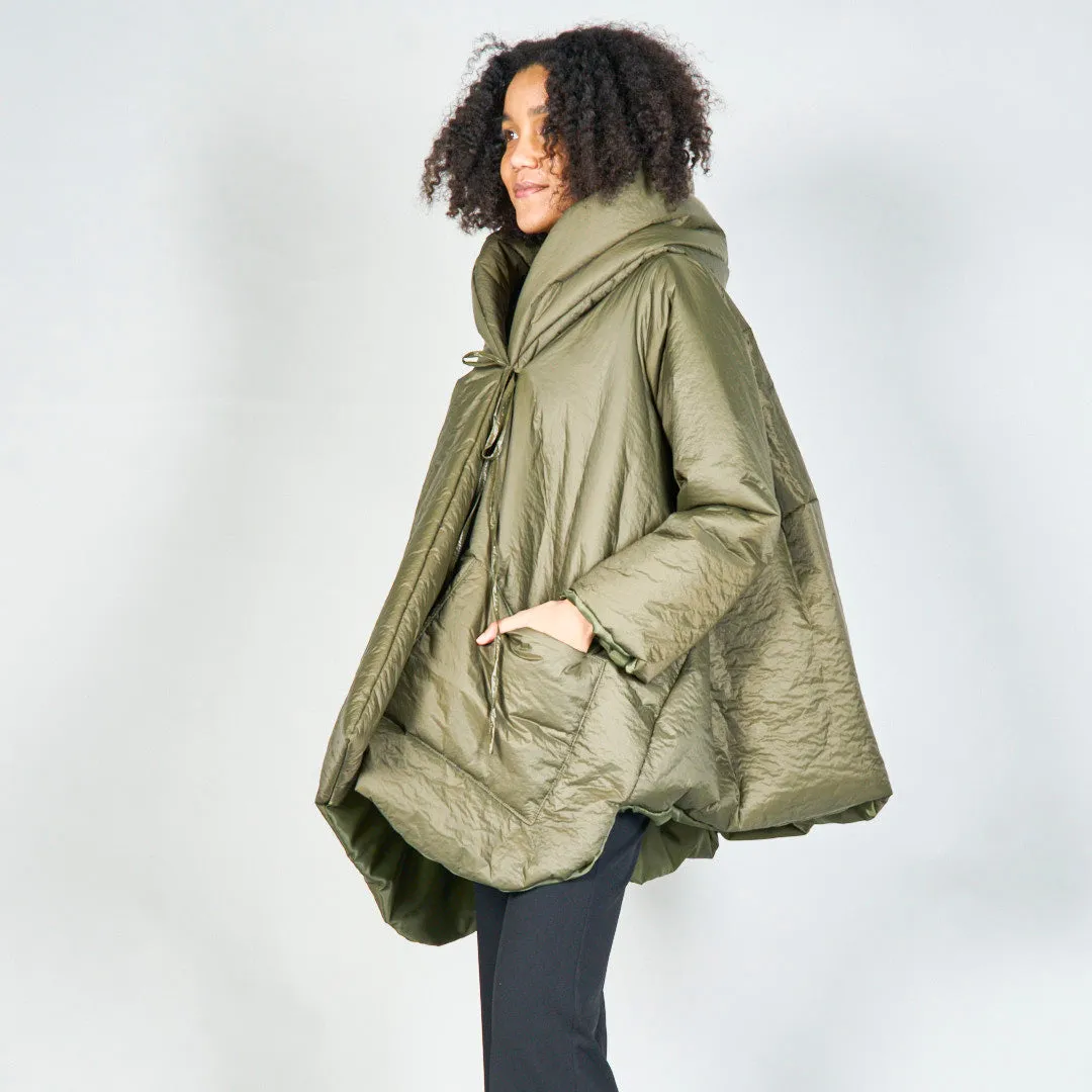 Oversized padded hooded jacket wholesale