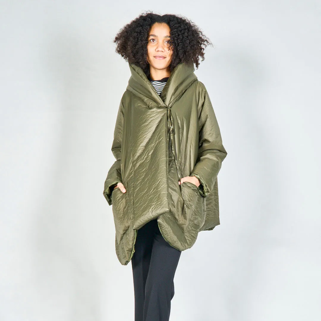 Oversized padded hooded jacket wholesale