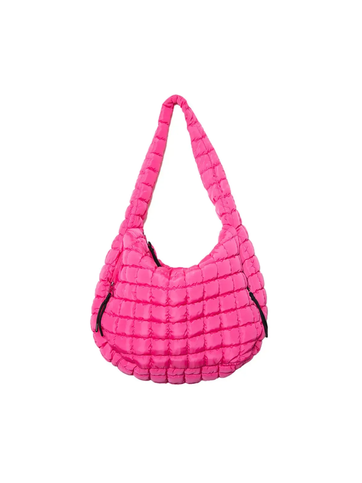 Oversized Quilted Hobo Tote