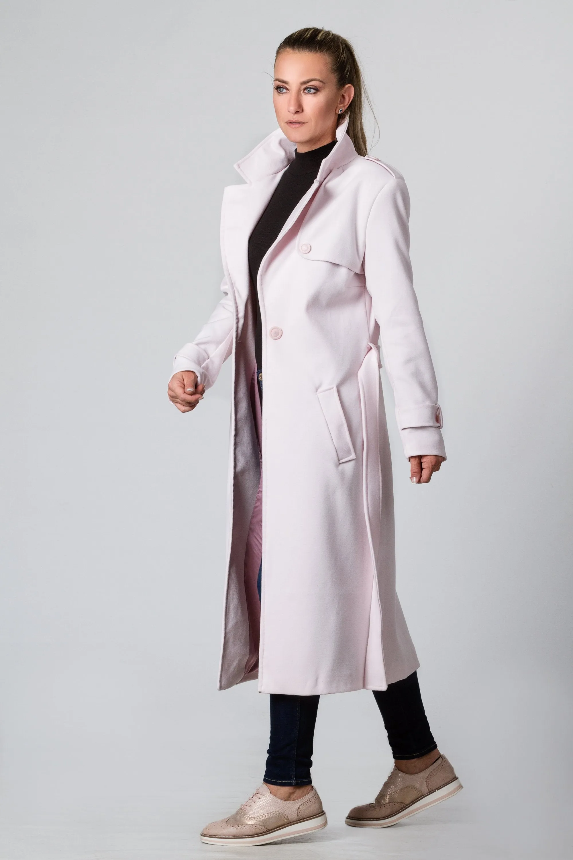 Pink Trench Coat