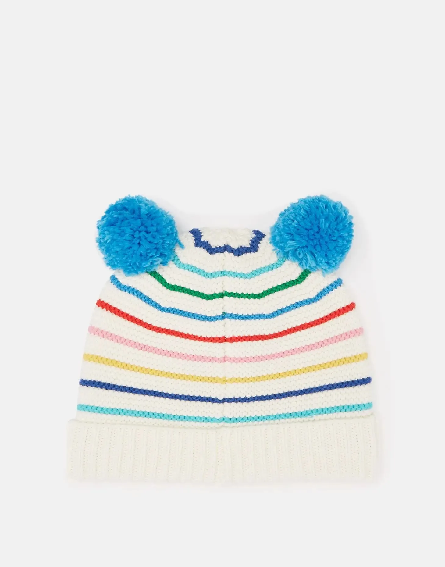 Pom Pom Organically Grown Cotton Knitted Hat | Joules