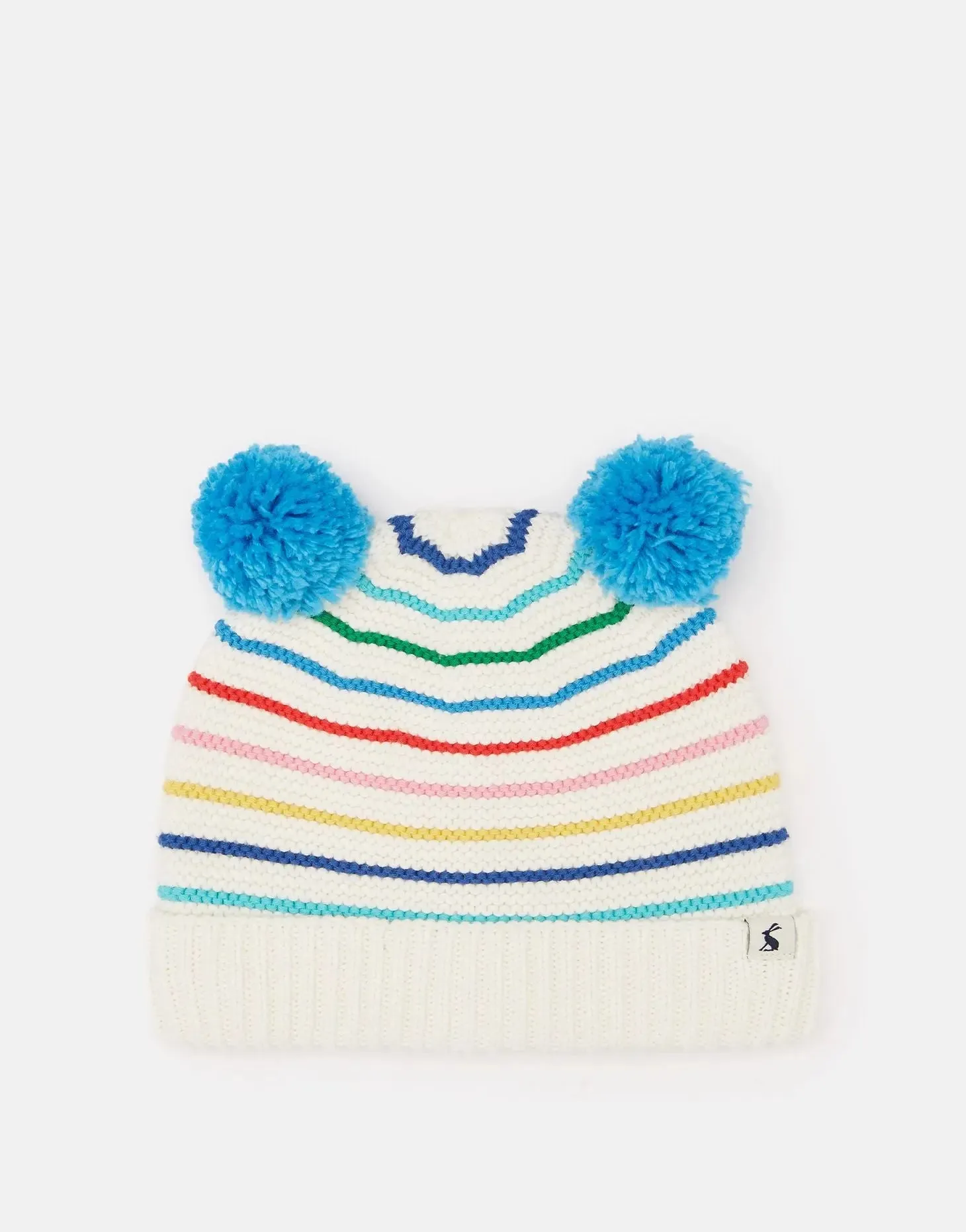 Pom Pom Organically Grown Cotton Knitted Hat | Joules