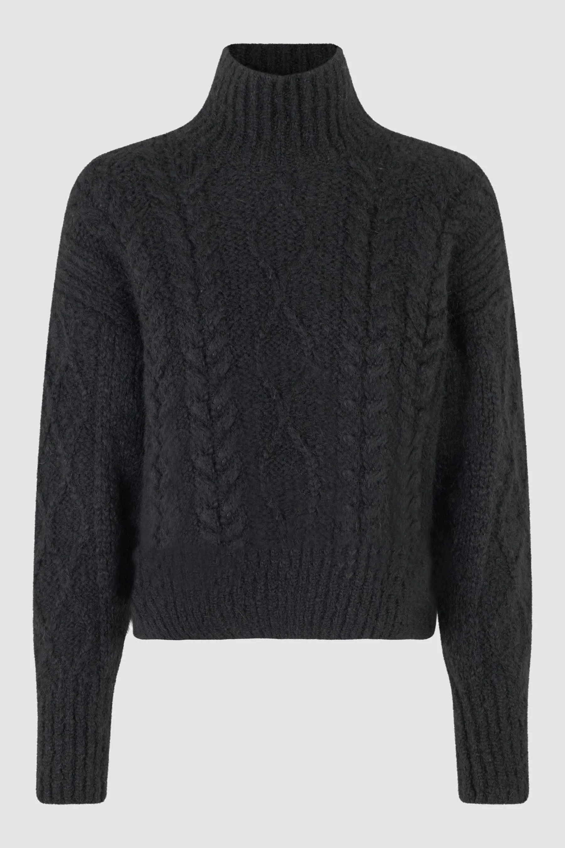 Second Female Cable Knit - Black Wool