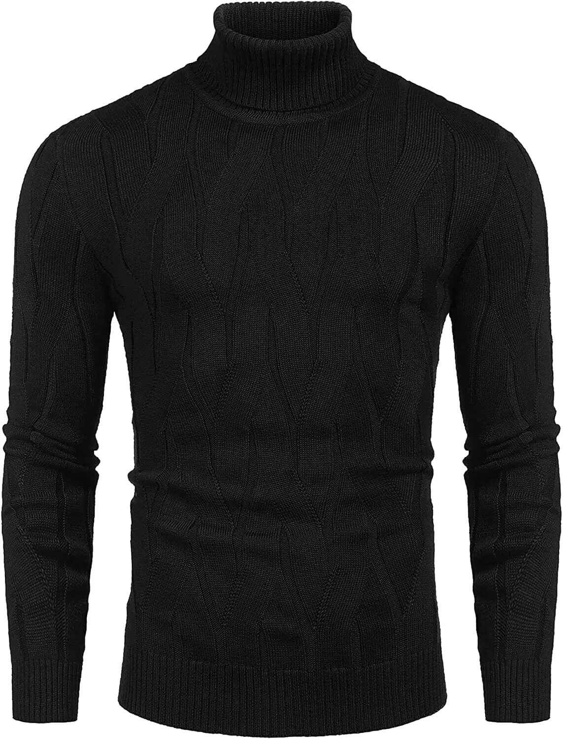 Slim Fit Turtleneck Knitted Pullover Sweaters (US Only)