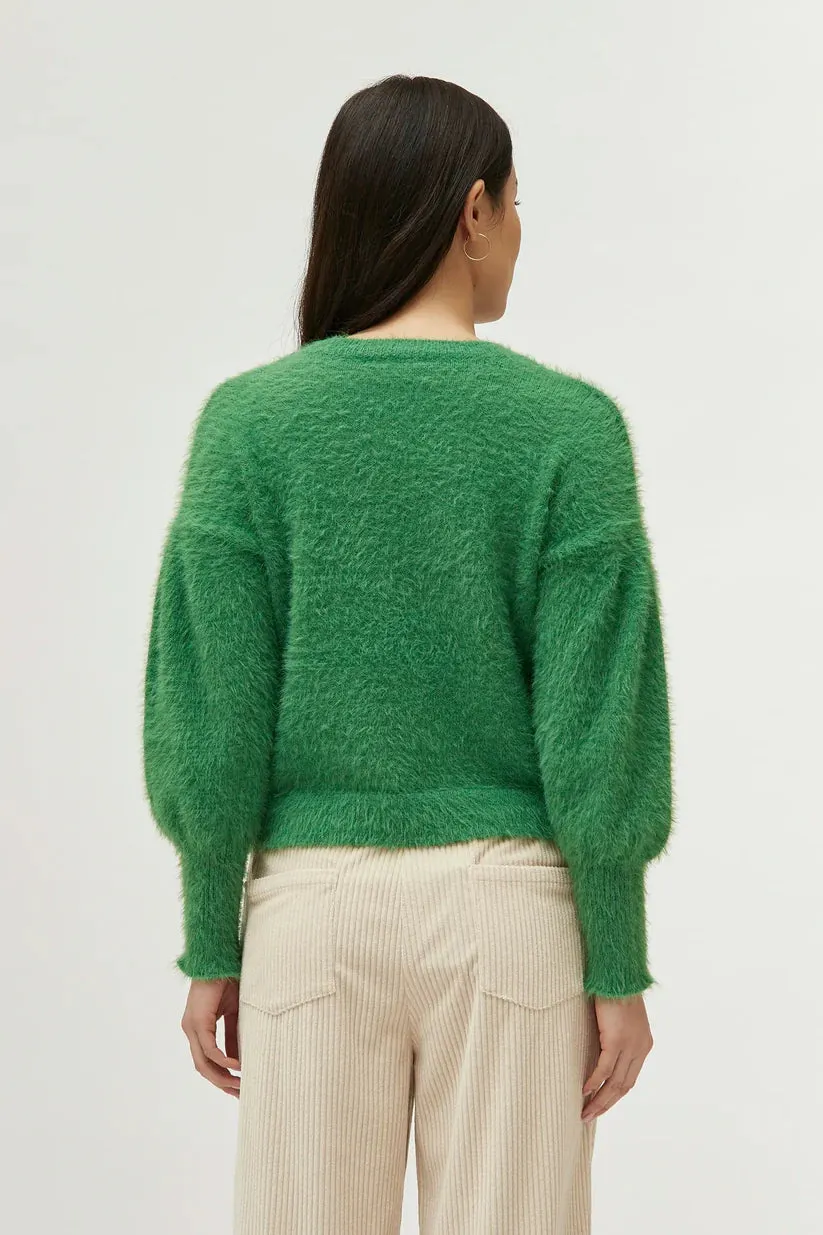 Soft Fluffy Jumper Green