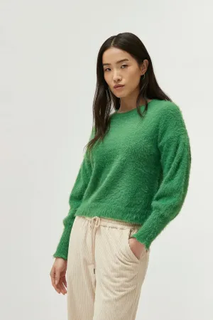 Soft Fluffy Jumper Green