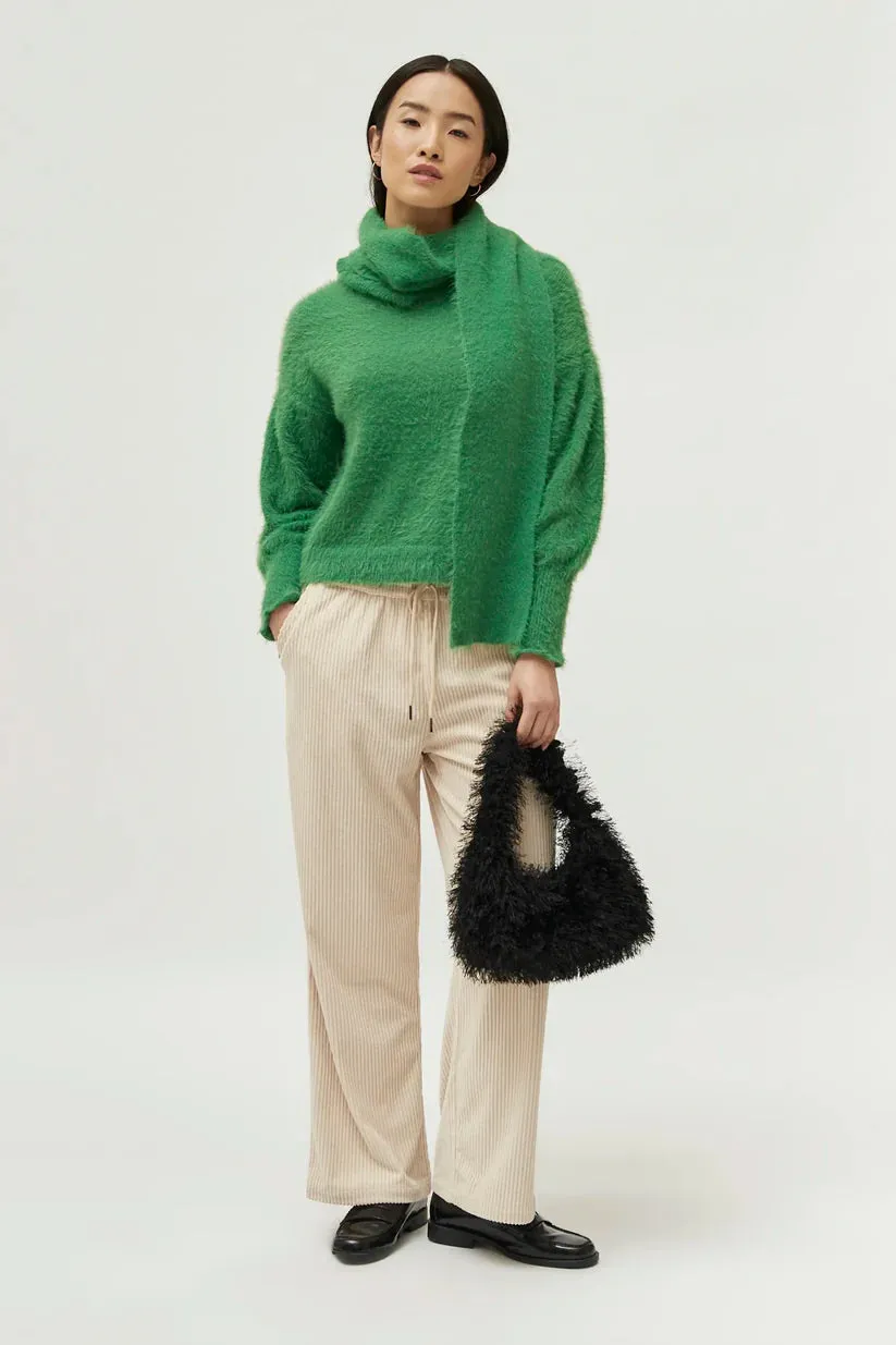 Soft Fluffy Jumper Green