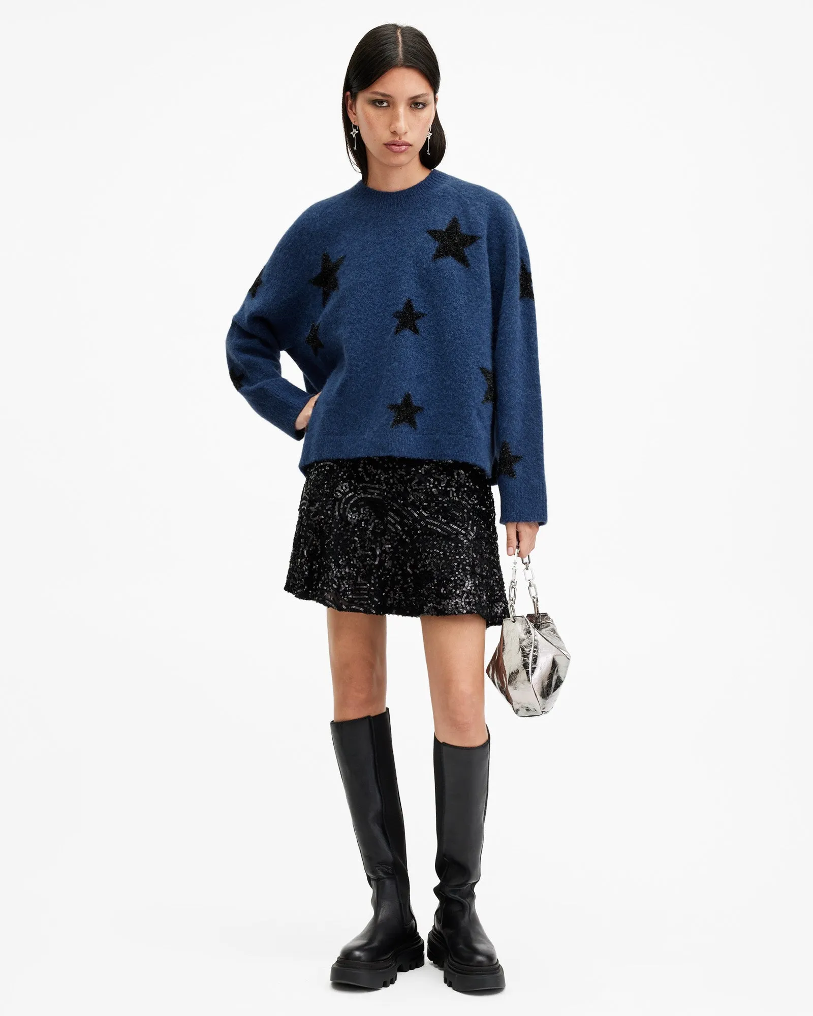 Starlet Brushed Jacquard Print Jumper