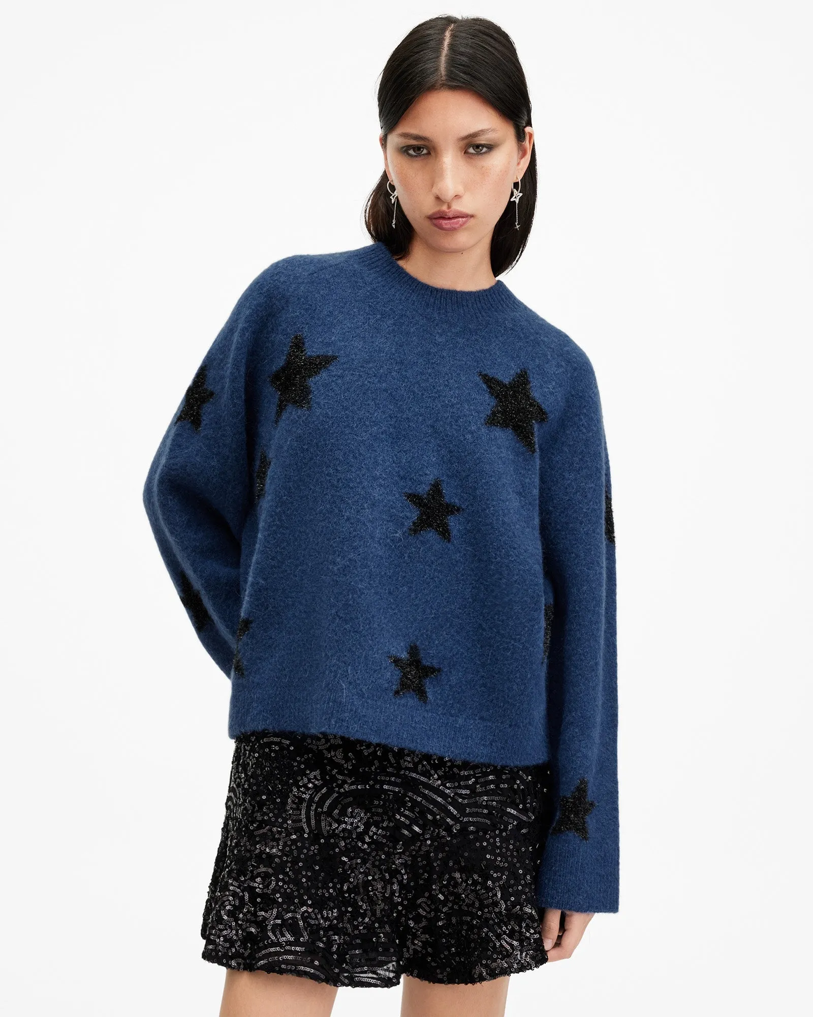 Starlet Brushed Jacquard Print Jumper