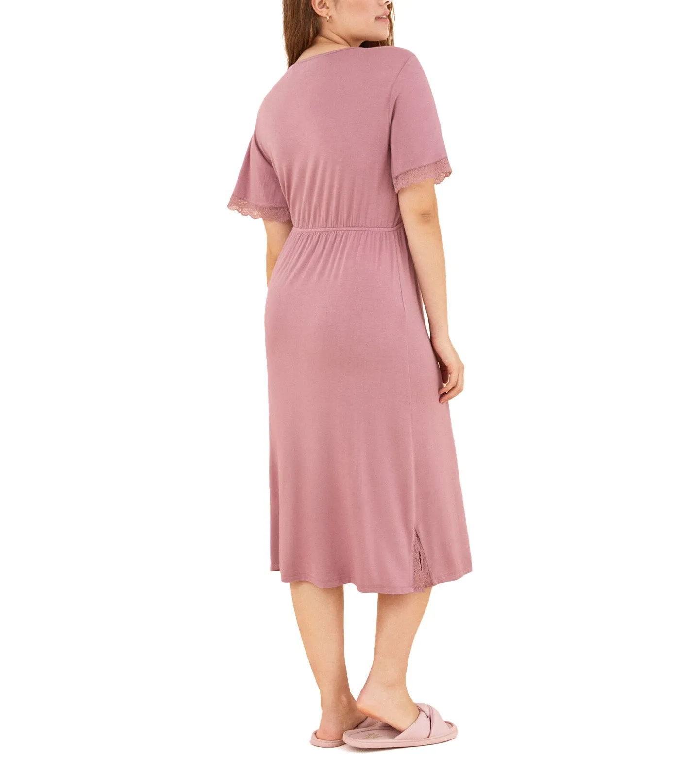 Super Soft Viscose Pink Nightgown