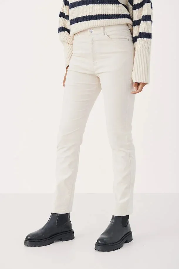 The Rana Corded Trouser by Part Two - Pale - PLUS