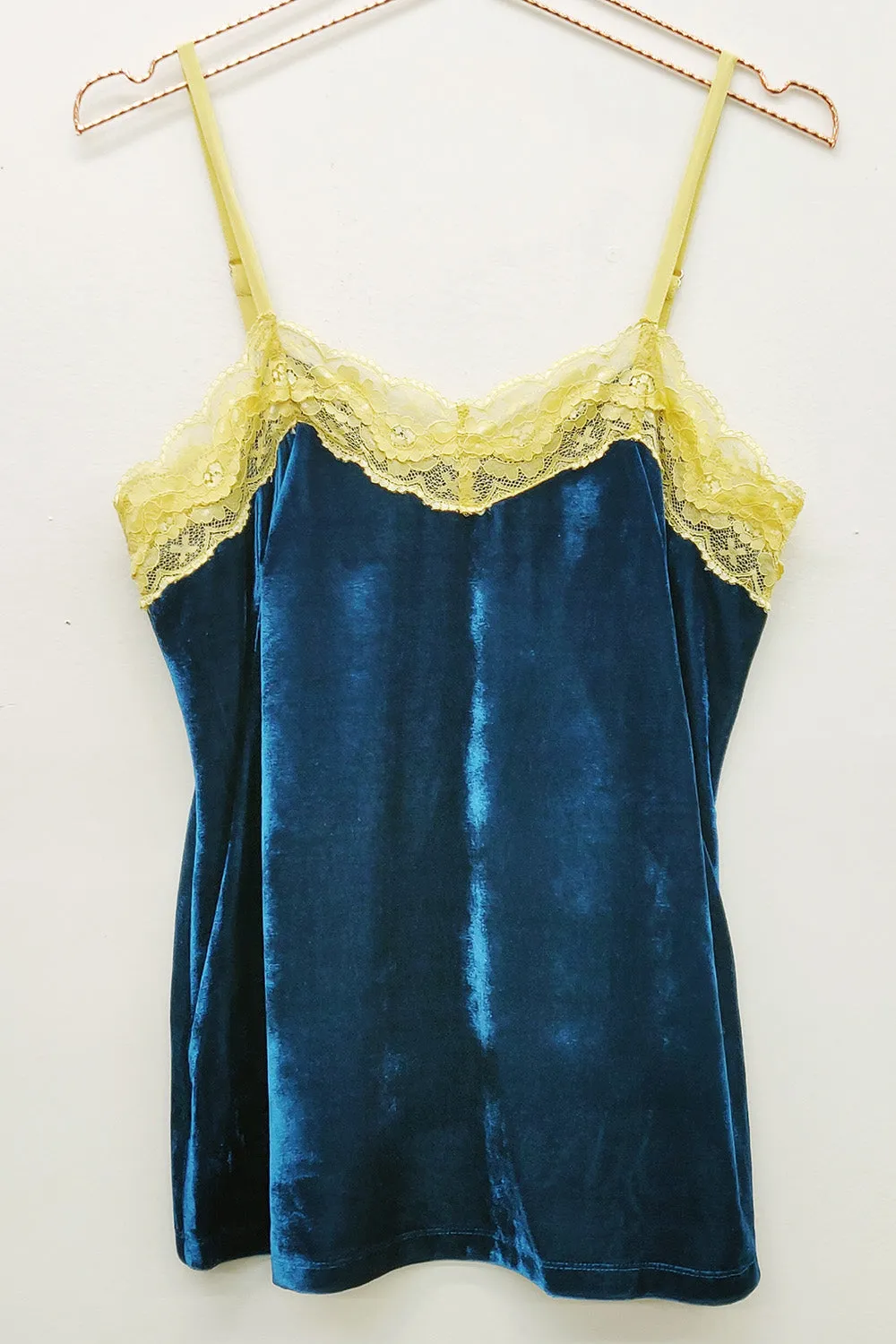 Velvet Dreams Cami/Teal Blue