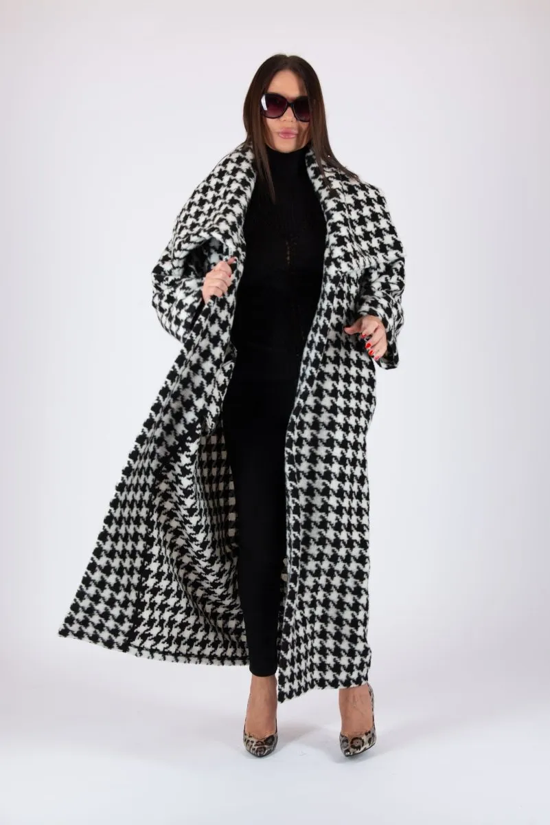 Winter Houndstooth Coat Ofelia