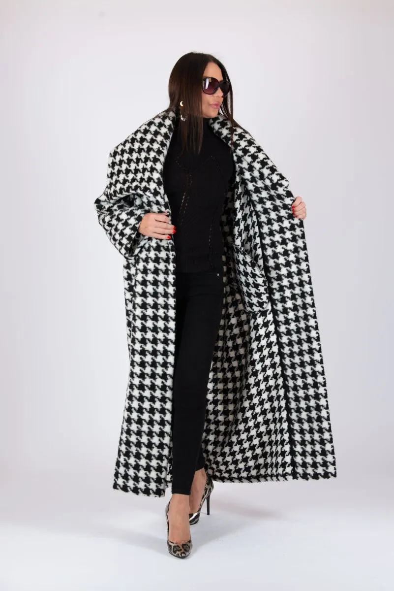 Winter Houndstooth Coat Ofelia