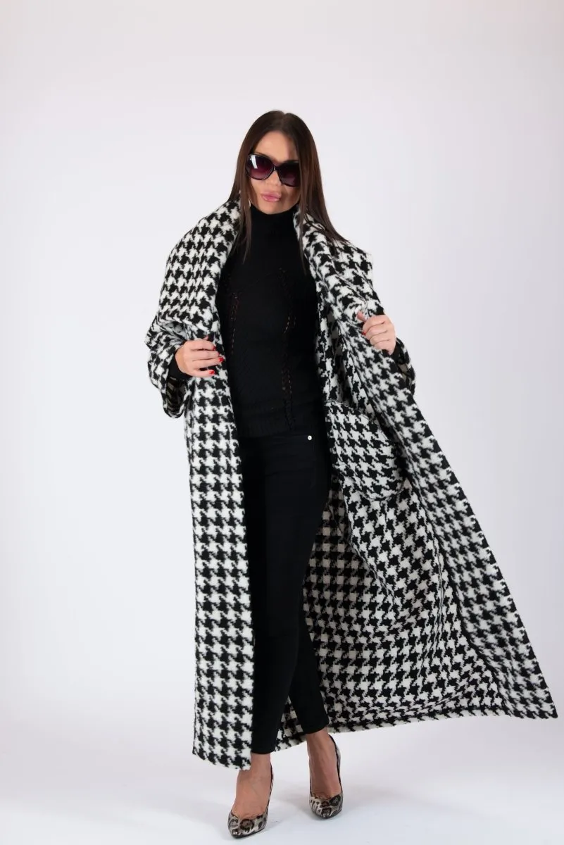 Winter Houndstooth Coat Ofelia