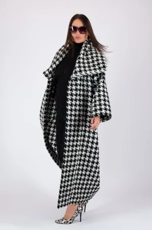 Winter Houndstooth Coat Ofelia