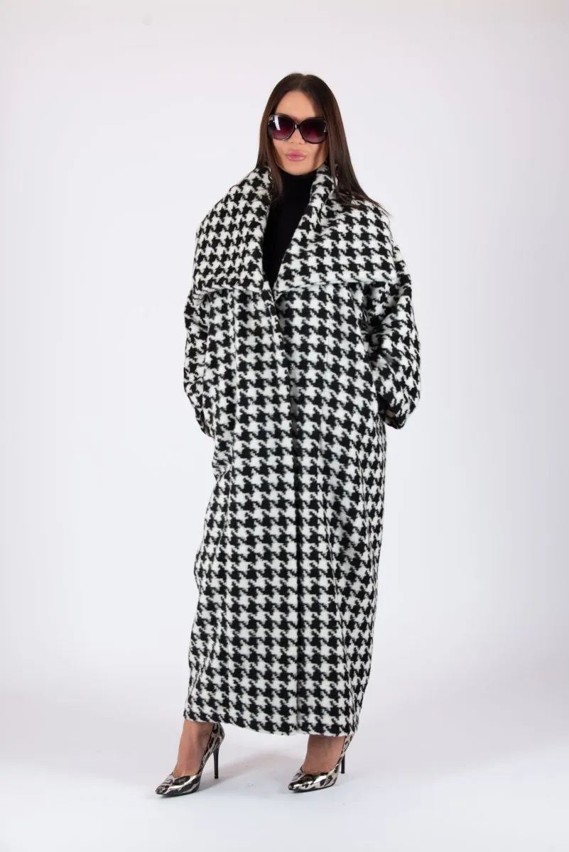 Winter Houndstooth Coat Ofelia