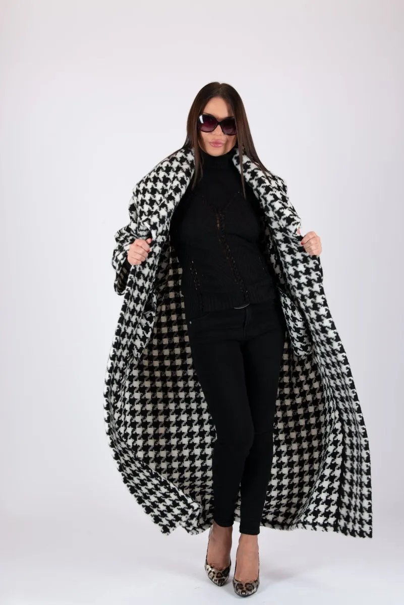 Winter Houndstooth Coat Ofelia