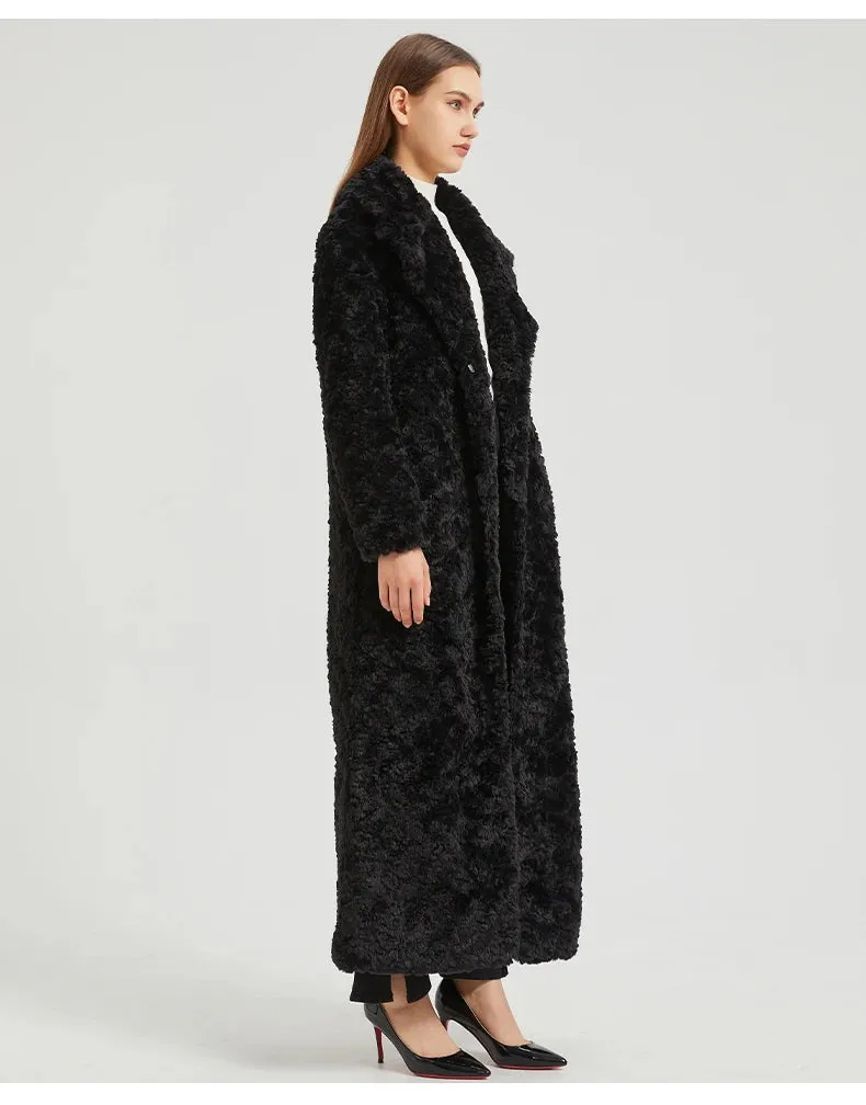 Women's Elegant Fluffy Faux Fur Long Coat