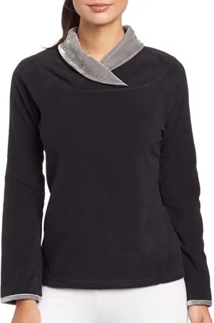 Women’s Fleece Twisty Neck Top